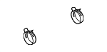 98130781500 - Belts &amp; Cooling: Transmission Oil Cooler Line Clamp for Porsche Image