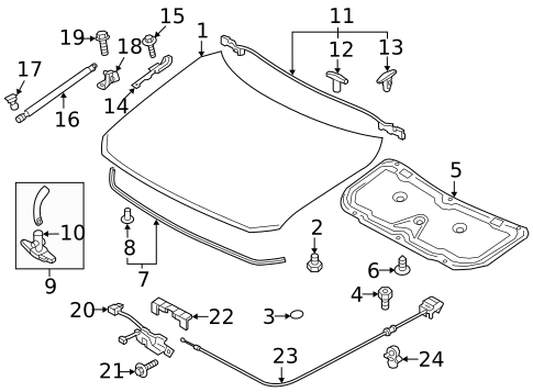 Control Cables for 2025 Mazda CX-50 #0