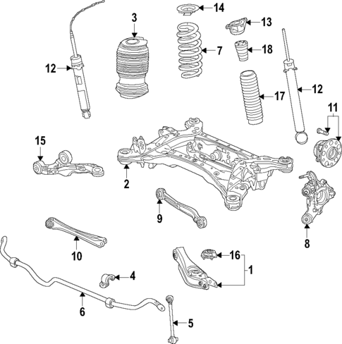 Rear Suspension for 2025 Acura MDX #0