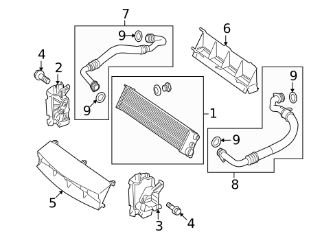 Oil Cooler for 2011 Mercedes-Benz E63 AMG #1