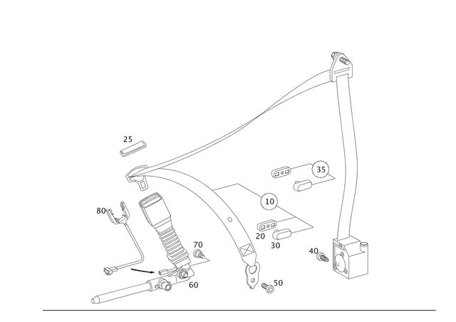 1718680087 - Driver Seat: End Stop for Mercedes-Benz Image image