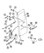 5123997AA - Doors and Related Parts: Door Lock Striker Spacer for Mopar Image image