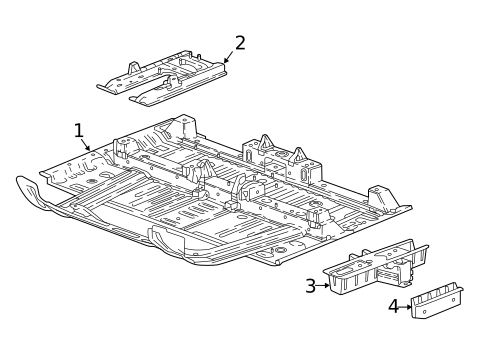 Floor & Rails for 2024 Buick Enclave #0