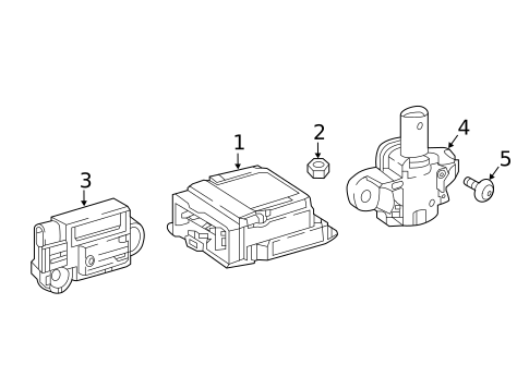 Air Bag Components for 2014 Mercedes-Benz G550 #1