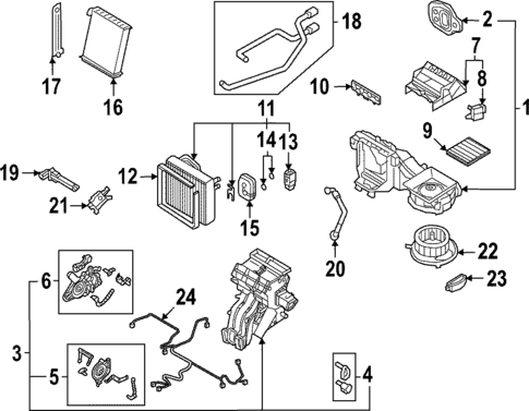 Evaporator & Heater Components for 2024 Audi RS3 #0