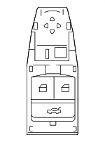 61319306901 - Body: Window Switch for BMW: i8 Image