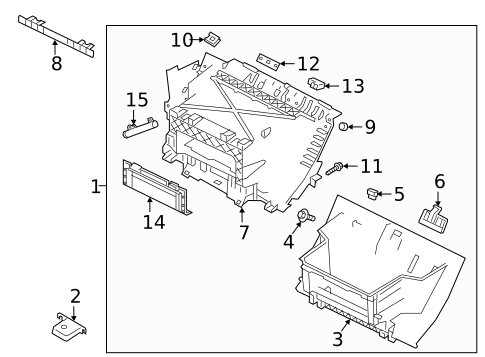 Glove Box for 2021 Jaguar E-Pace #0