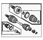 68410245AA - Front Drive Axle: Axle Assembly for Mopar Image