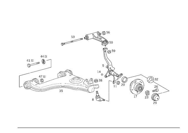 91011301400164 - Front Axle: Nut for Mercedes-Benz Image image