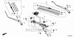 76622TZ3A01 - Electrical/Exhaust/Heater/Fuel: RUBBER, BLADE (650MM) for Honda Image