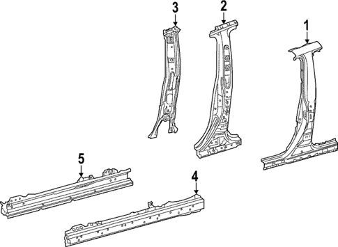 Center Pillar & Rocker for 2025 Toyota Corolla Cross #0