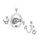 6EP49DX8AD - Steering: Steering Wheel Bezel for Mopar Image