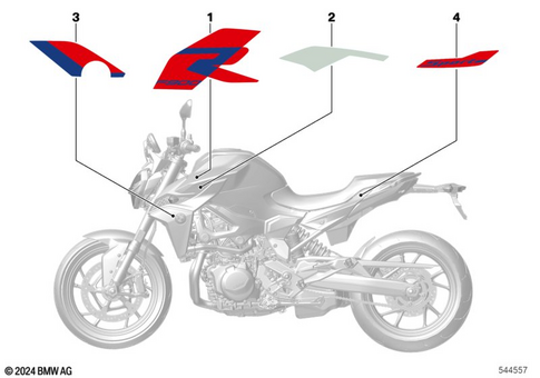 Stickers, Labels, Adhesive Film Strips for 2026 BMW-Motorrad F 900 R #0