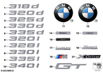 51147351967 - Vehicle Trim: Label for BMW: 328i, 328iX Image image