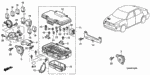 38212SM4003 - Electrical/Exhaust/Heater/Fuel: FUSE, BLOCK (40A) for Honda Image