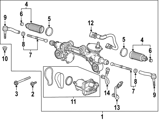 86276163 - Steering: Gear Assembly for GM Image