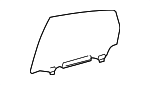 6810347051 - Body: Door Glass for Toyota: Prius, Prius Plug-In Image