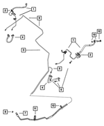 4862213AH - Brakes: Brake Hose, Left for Mopar Image