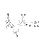 68391460AB - Transfer Case and Power Transfer Unit: Range Fork for Jeep: Gladiator, Wrangler Image