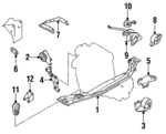 1123150Y00 - : Mount Bracket for Nissan: NX, Sentra Image