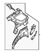 LR114083 - : Inner Quarter Panel for Land Rover: Discovery Image