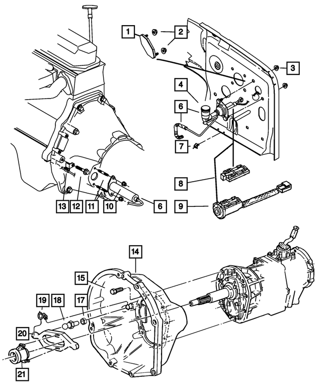 J4003909 - Clutch: Hex Flange With Serration Nut, Mounting for Mopar Image