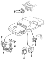 25632708 - Electrical: Master Cylinder for Buick: LeSabre, Park Avenue, Riviera | Cadillac: 60 Special, DeVille, Fleetwood | Oldsmobile: 88, 98, Aurora | Pontiac: Bonneville Image