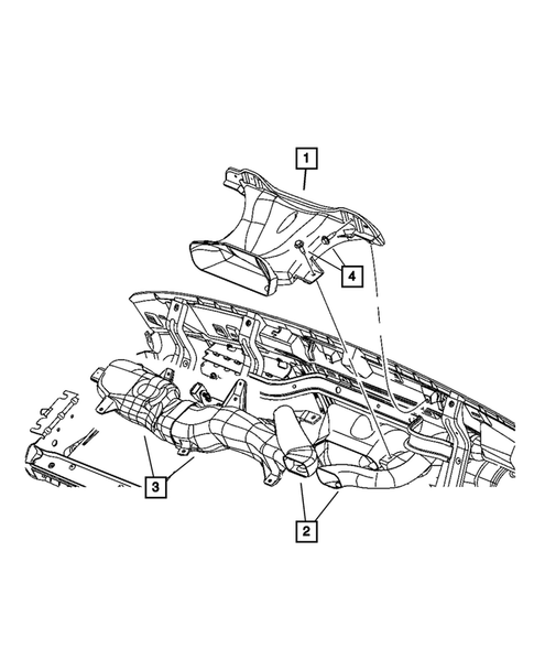 Air Ducts and Outlets (see Instrument Panel) for 2005 Dodge Dakota #0