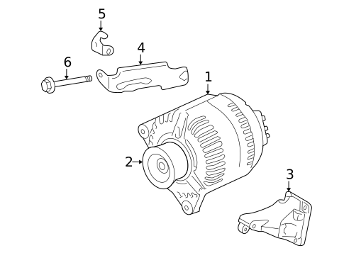 Alternator for 2010 Pontiac Vibe #0