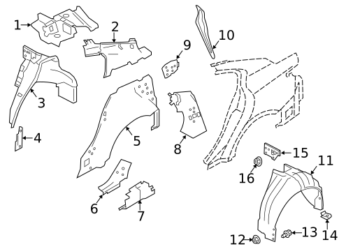 Inner Structure for 2015 INFINITI Q40 #1