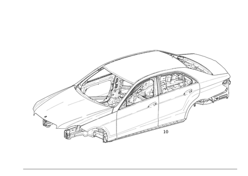 Body-in-White for 2014 Mercedes-Benz E63 AMG #0
