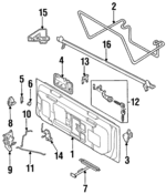 8971304234 - : Lock Actuator for Isuzu Image