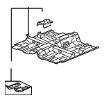 22721725 - Body: Front Floor Pan for Chevrolet: Malibu | Pontiac: G6 Image