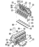 5093059AA - Engine 5.9L Six Cylinder (Diesel): Block Hardware Kit for Dodge: Ram 2500, Ram 3500 Image
