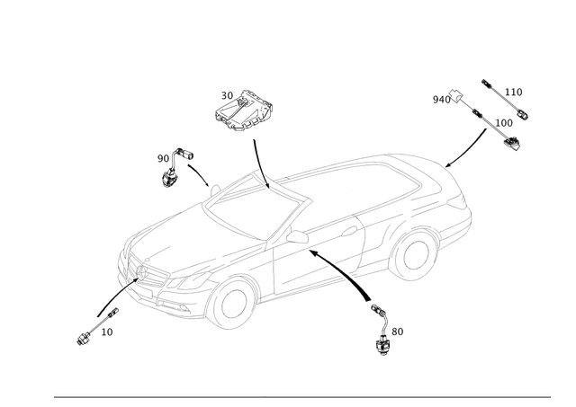 8202682 - Electrical System: Console for Mercedes-Benz Image image