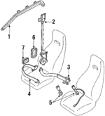 8689540F02 - : Lap Belt for Nissan: 240SX Image