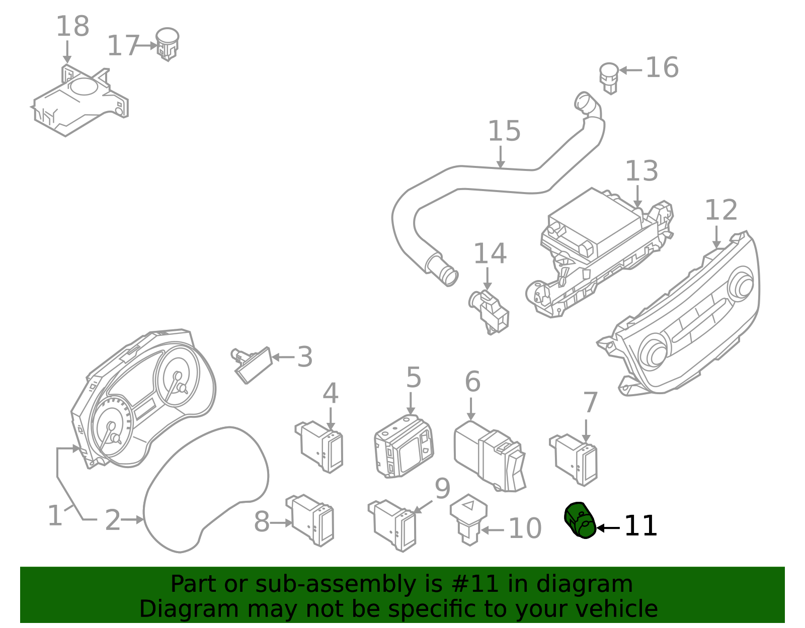 25150-3SH0A - Ignition Switch 2013-2019 Nissan | Official Nissan Parts ...