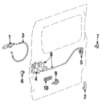 6923095D00 - : Handle, Outside for Toyota Image
