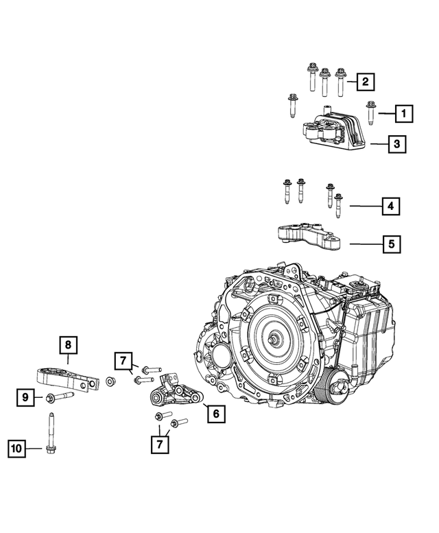 6513182AA - Transmission: Hex Flange Head Bolt for Mopar Image