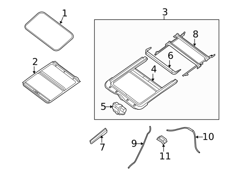Sunroof for 2013 Nissan Altima #1