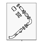 282502B720 - : Inter-Cooler Hose for Hyundai Image