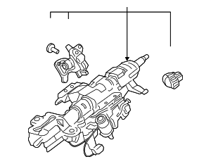 JC3Z3C529W - : Steering Column for Ford: F-250 Super Duty, F-350 Super Duty Image