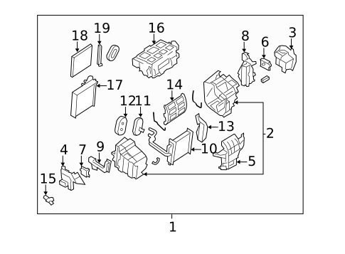 HVAC Case for 2012 Nissan Murano #0