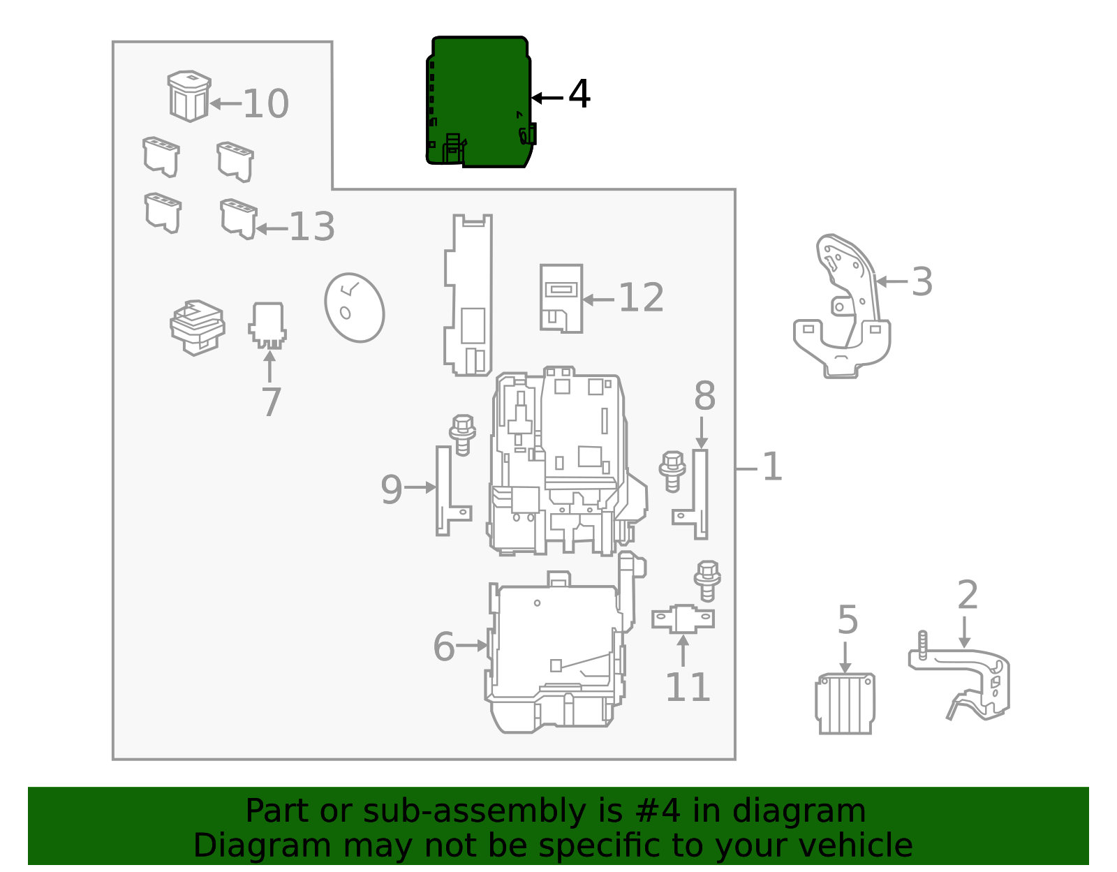 38256-T2F-A03 - Cover Relay Box (Upper) - 2016 2017 Honda Accord ...