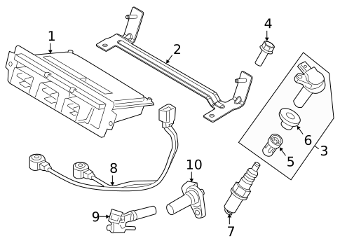 Ignition Coil for 2017 Ford Explorer #0
