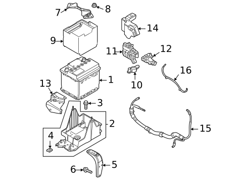 Battery for 2023 Mazda MX-30 EV #1