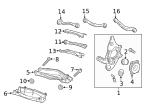 2133520700 - Suspension: Lower Control Arm Cover for Mercedes-Benz Image