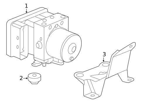 ABS Components for 2007 Honda Odyssey #0