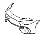 23288583009999 - Body: Bumper Cover for Mercedes-Benz Image