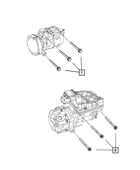 Air Conditioner Compressor and Mounting for 2009 Chrysler Aspen #2